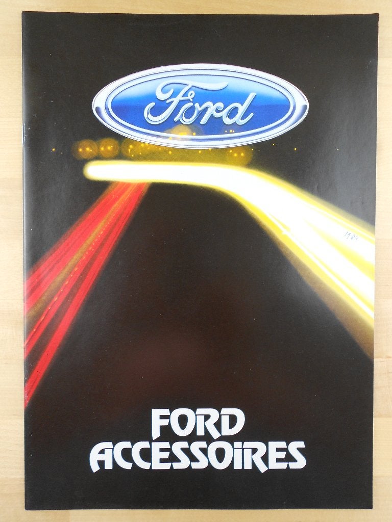 Ford Accessoires Brochure 1983 Fiesta Escort Orion Sierra, Ford, Ophalen of Verzenden, Zo goed als nieuw, Ford
