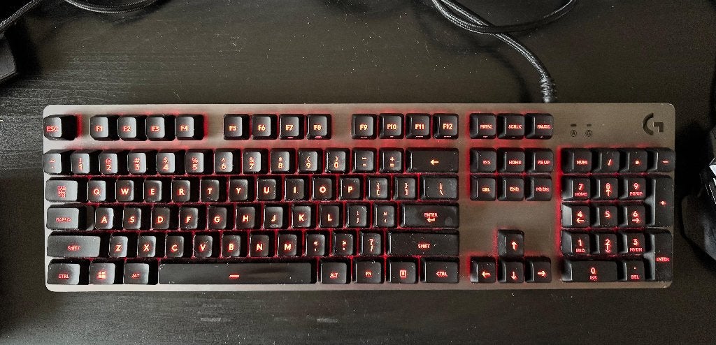 Logitech G413 Carbon - Bedraad Mechanisch Toetsenbord, Computers en Software, Toetsenborden, Ophalen, Multimediatoetsen, Logitech