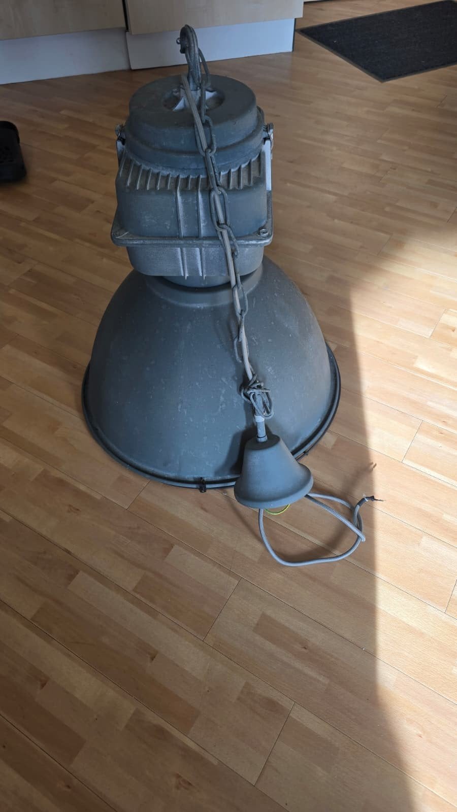 Tekoop industriële hanglamp, Ophalen, Metaal, Industrieel, E27 (groot)
