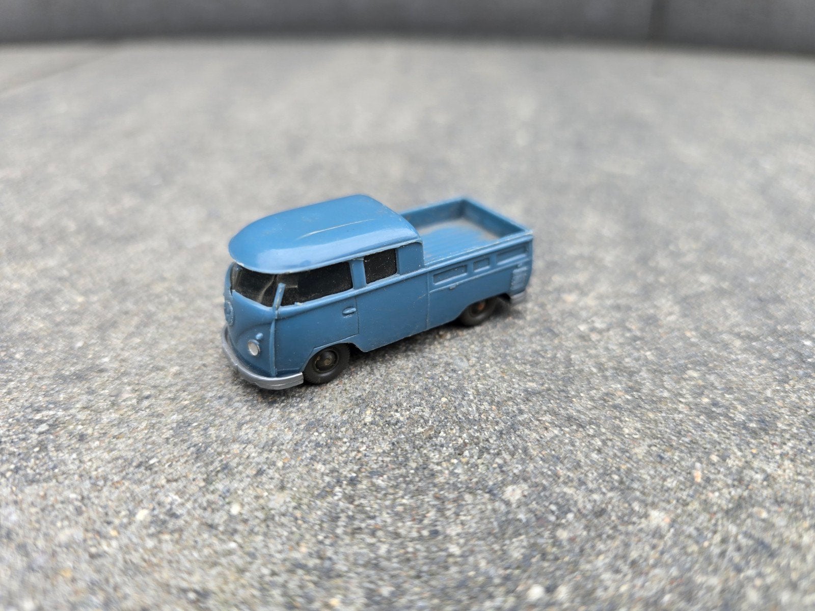 Miniatuur VW T1 Pick-up Busje - Blauw Modelauto, Kinderen en Baby's, Speelgoed | Speelgoedvoertuigen, Ophalen, Gebruikt