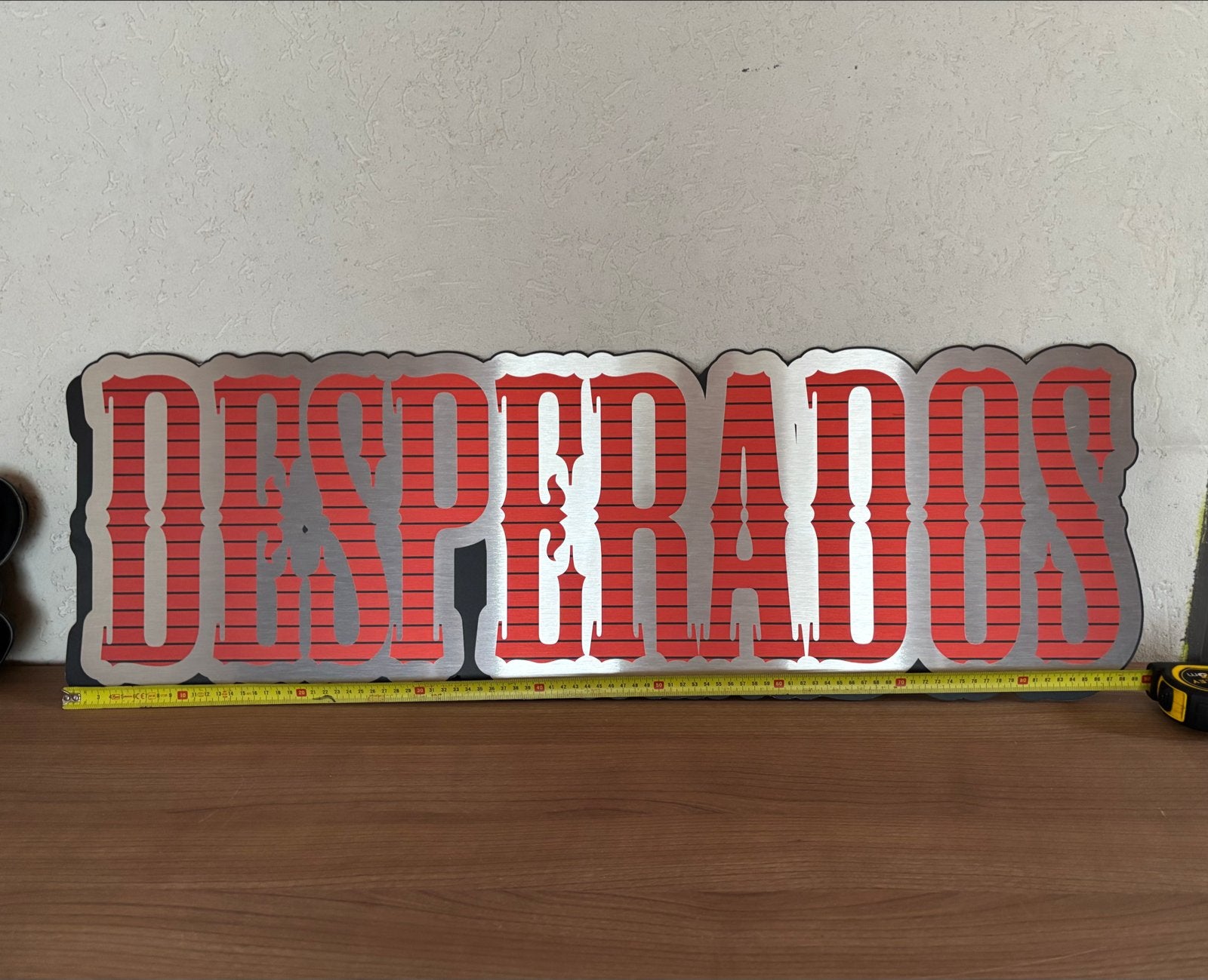 Uniek Desperados metalen reclamebord - Eyecatcher!, Ophalen of Verzenden, Gebruikt, Meerkleurig, Metaal