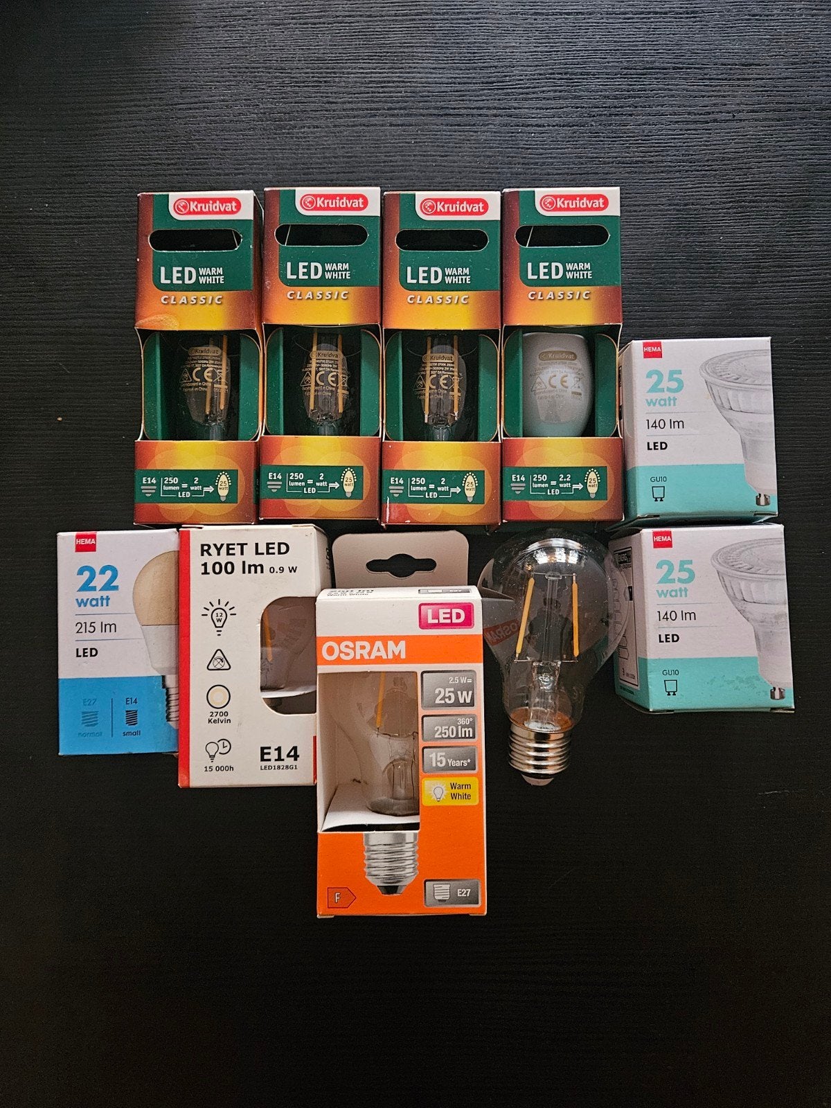 Diverse LED lampen nieuw in verpakking, Huis en Inrichting, Ophalen of Verzenden, Nieuw