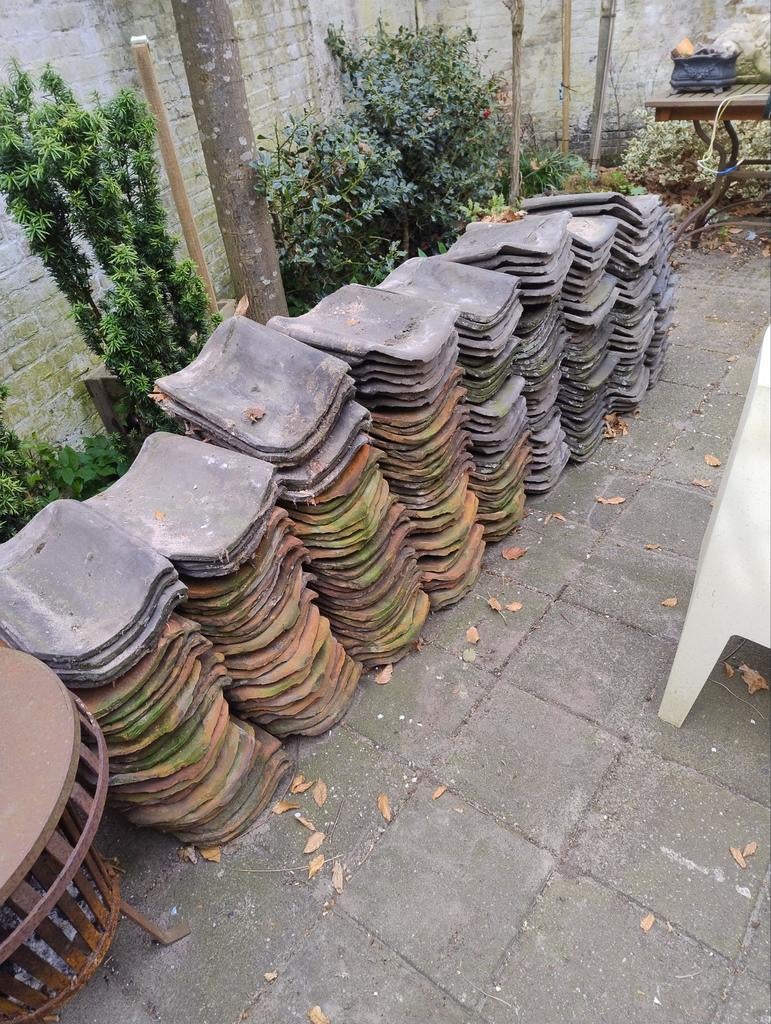 Oud Hollandse dakpannen, Ophalen, Gebruikt, Steen of Klei, 5 tot 10 m²