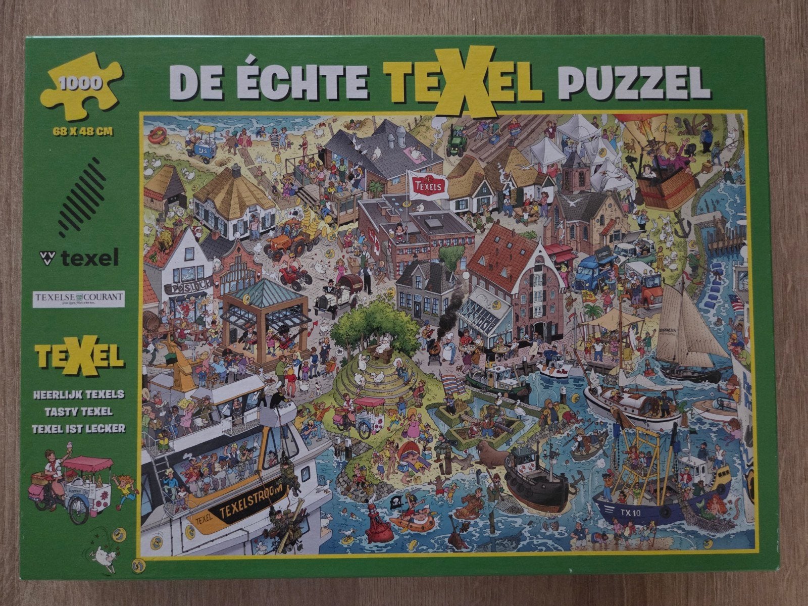 De Échte Texel Puzzel 1000 stukjes, Ophalen of Verzenden, 500 t/m 1500 stukjes, Gebruikt, Legpuzzel