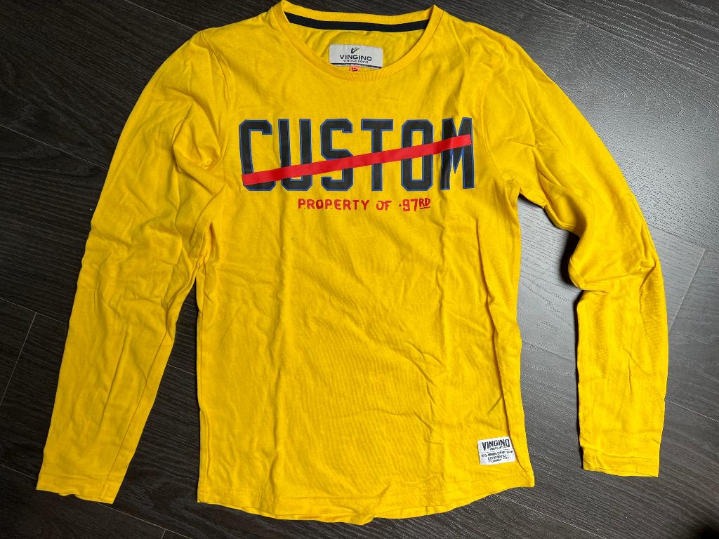 Vingino shirt geel maat 164, Ophalen, Nieuw, Vingino, Shirt of Longsleeve