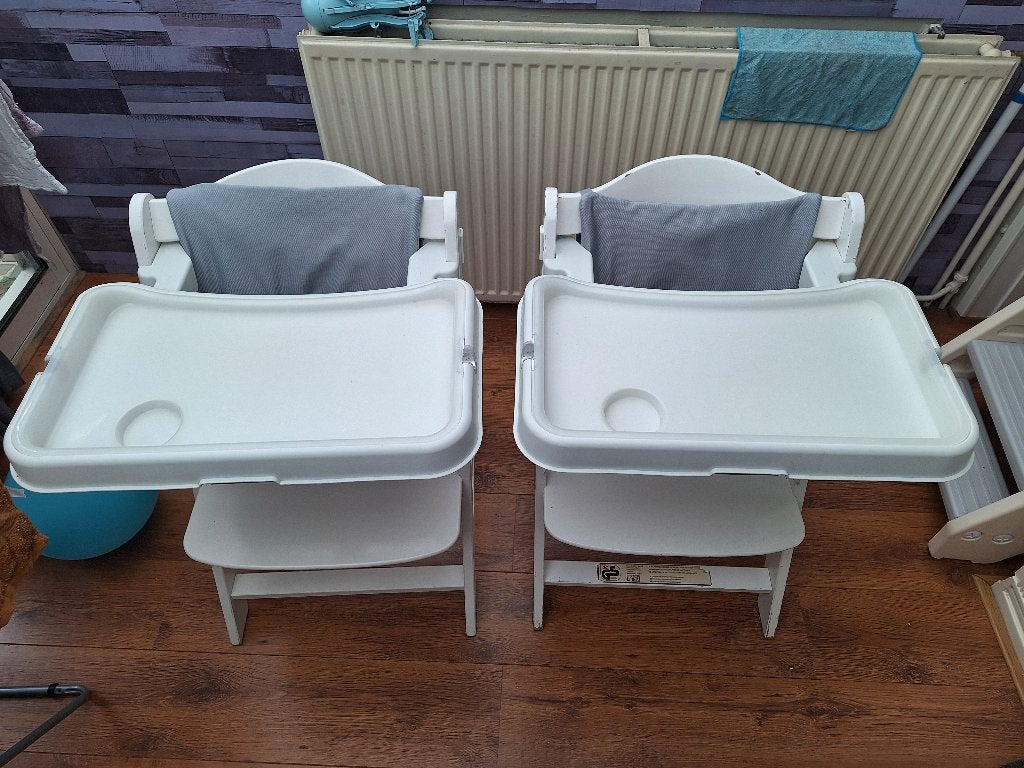 Meegroei 4-in-1 kinderstoel 2x incl. wipstoelen, Kinderen en Baby's, Kinderstoelen, Ophalen, Gebruikt, Meegroeistoel, Gordel(s)