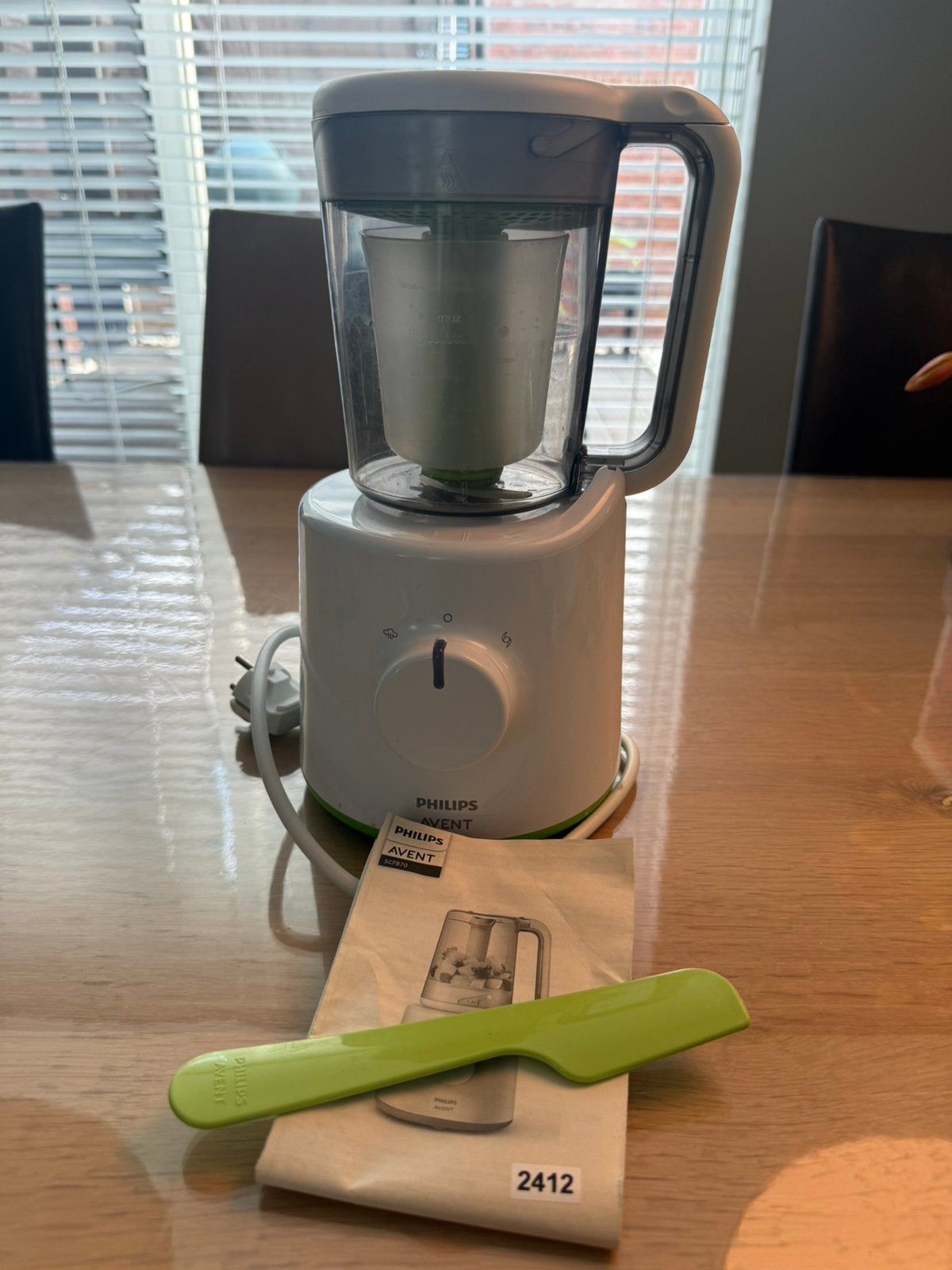Philips Avent Food Steamer & Blender (SCF870)., Minder dan 1 liter, Ophalen of Verzenden, Zo goed als nieuw, 3 snelheden of meer