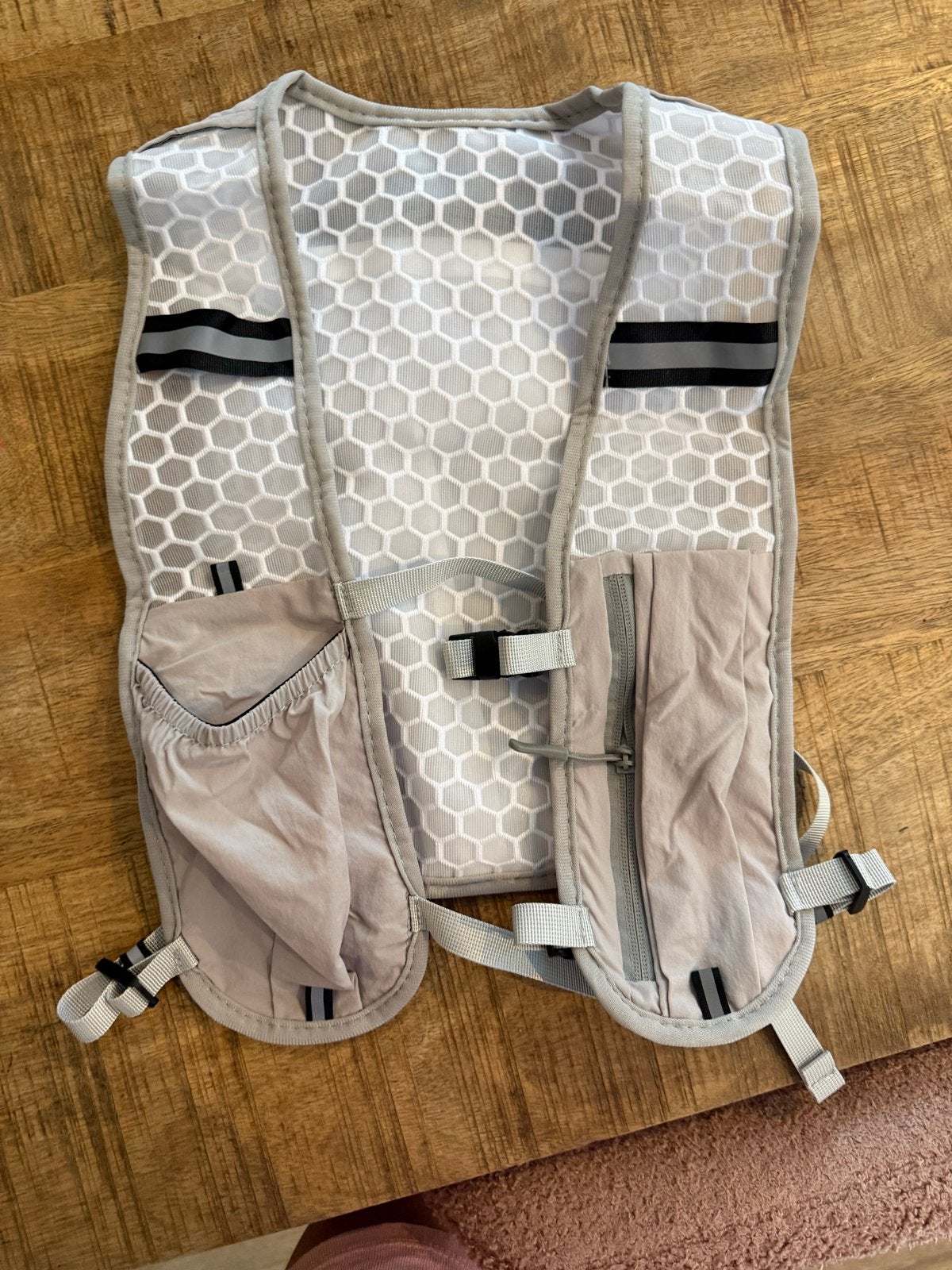 Zilver grijs hardloopvest met zakken, Overige merken, Nieuw, Ophalen of Verzenden, Kleding