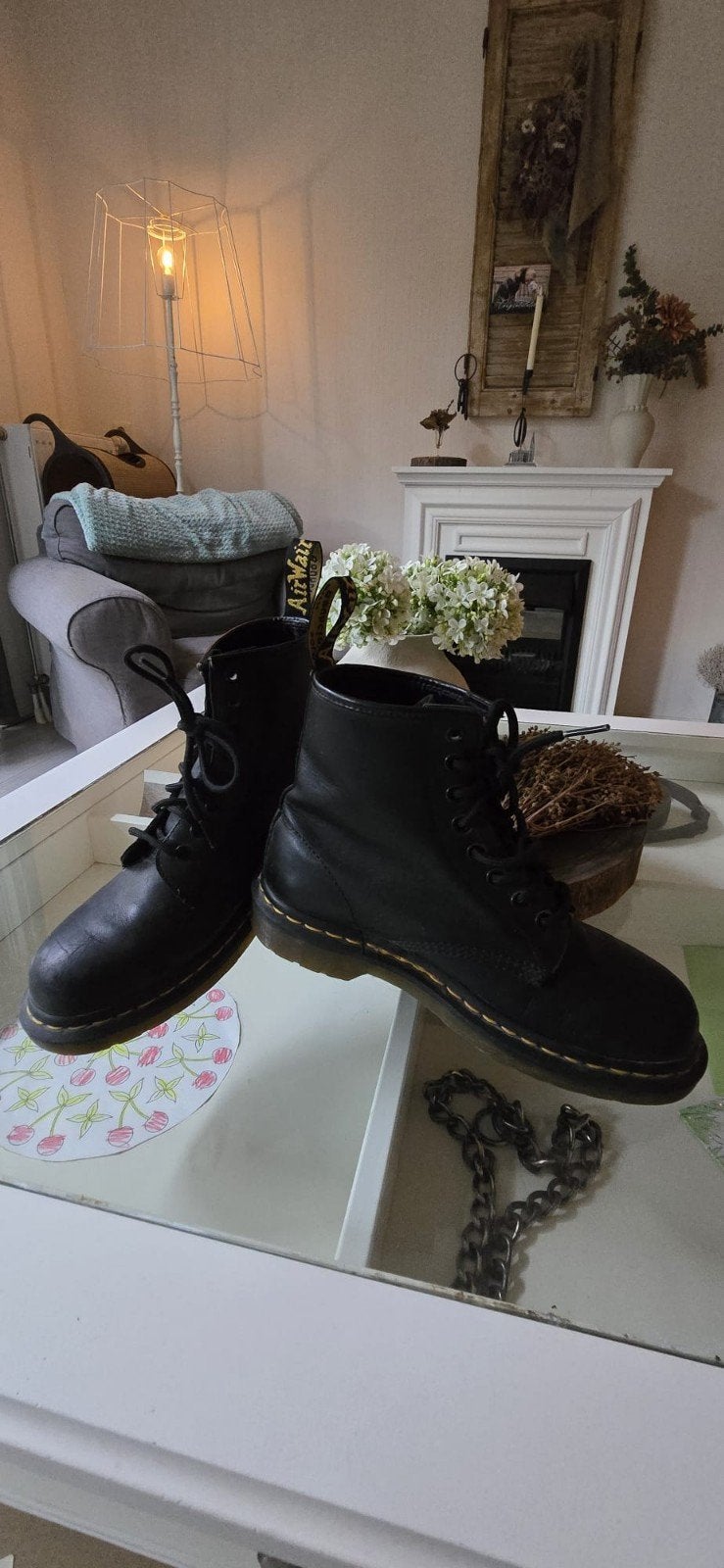 Dr. Martens laarzen maat 39 in goede staat, Ophalen, Zwart, Lage of Enkellaarzen, Dr. Martens