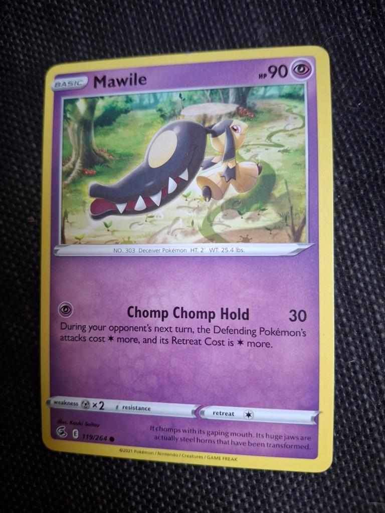 Mawile Pokémon kaart - Basic HP 90, Ophalen of Verzenden, Zo goed als nieuw, Losse kaart