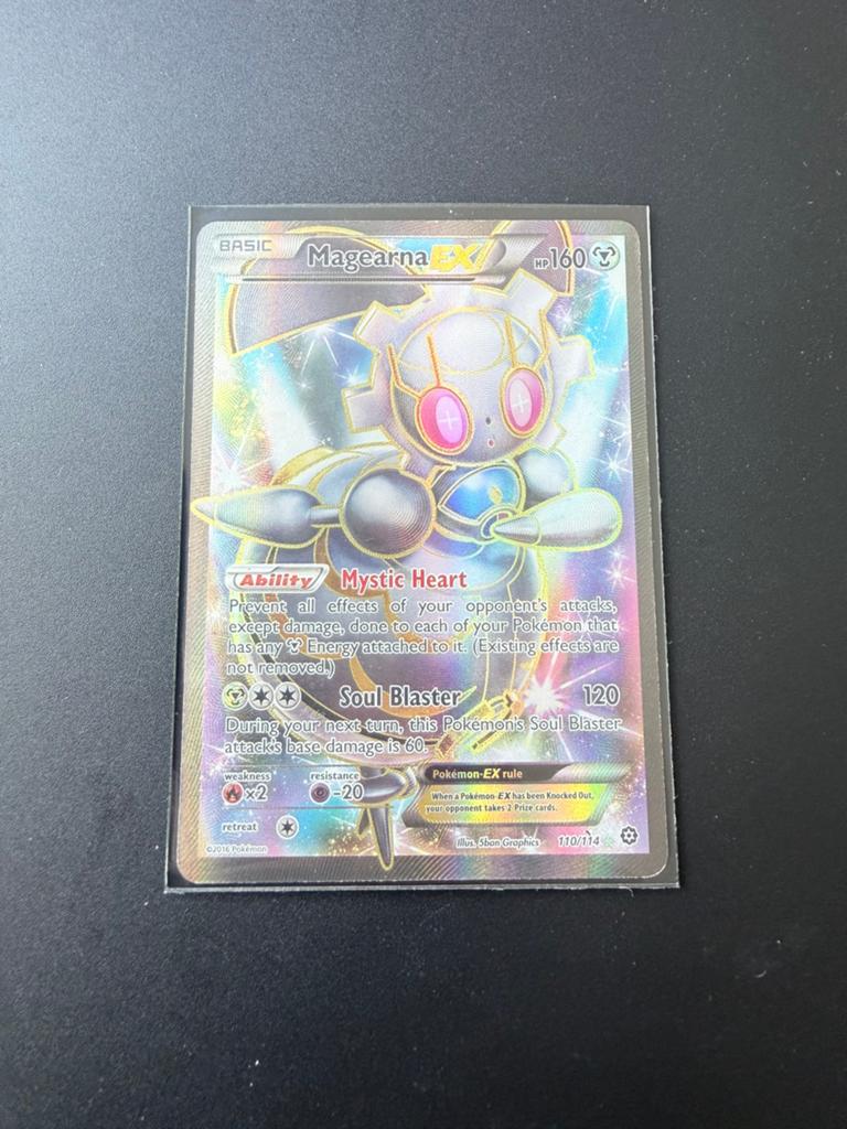 Magearna EX Pokémon Kaart - Foil (XY Steam Siege), Ophalen of Verzenden, Zo goed als nieuw, Losse kaart, Foil