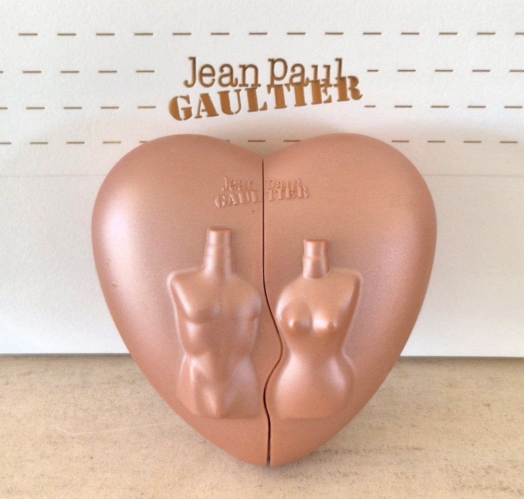 Jean Paul Gaultier - Valentijnsset 2 miniaturen, Ophalen of Verzenden, Zo goed als nieuw, Miniatuur, Gevuld