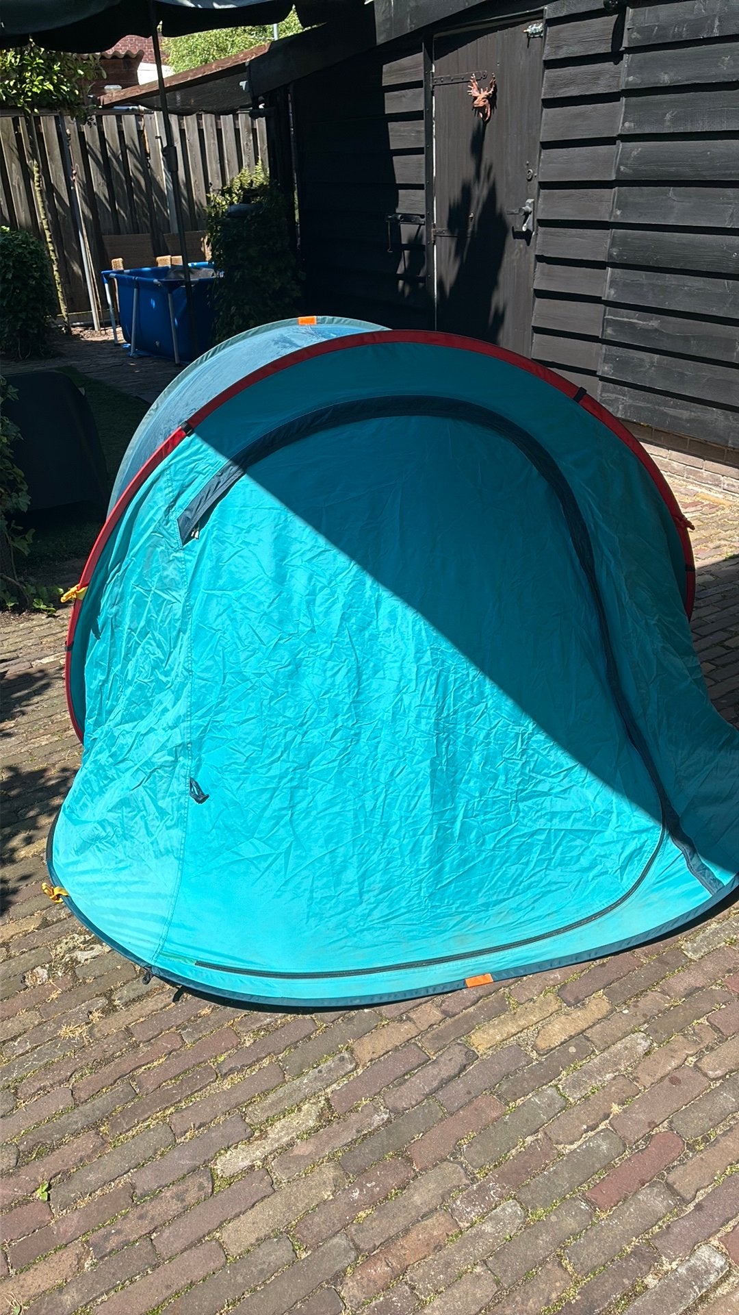 Quechua 2 Seconds 2-persoons tent, Caravans en Kamperen, Tenten, Ophalen, Gebruikt, Tot en met 2
