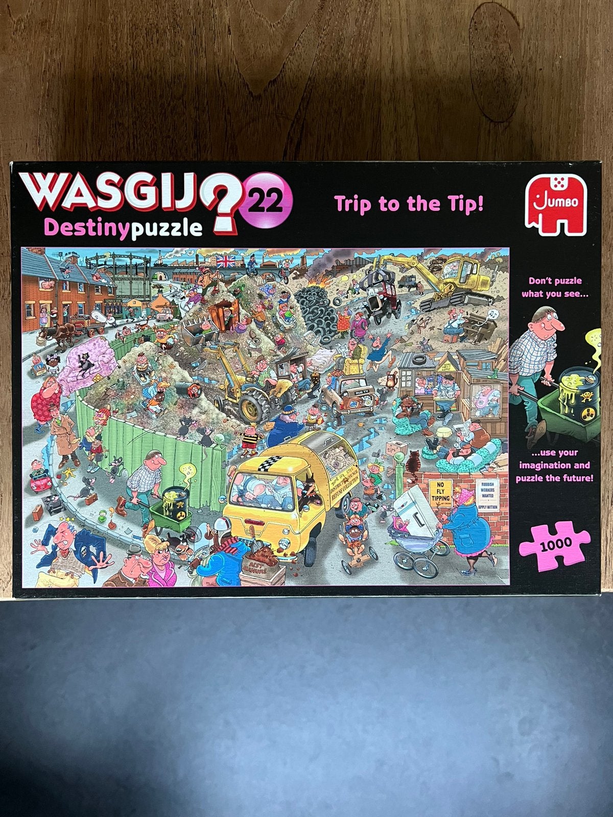 5 Wasgij puzzels, Ophalen, 500 t/m 1500 stukjes, Zo goed als nieuw, Legpuzzel