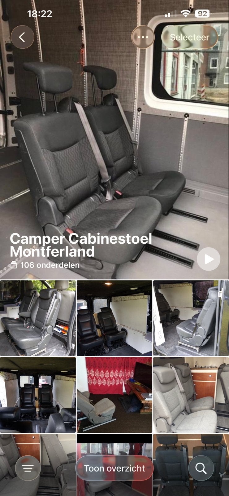 100 autostoelen 3p gordel isofix oldtimer310-410-508-608-609, Auto-onderdelen, Ophalen of Verzenden