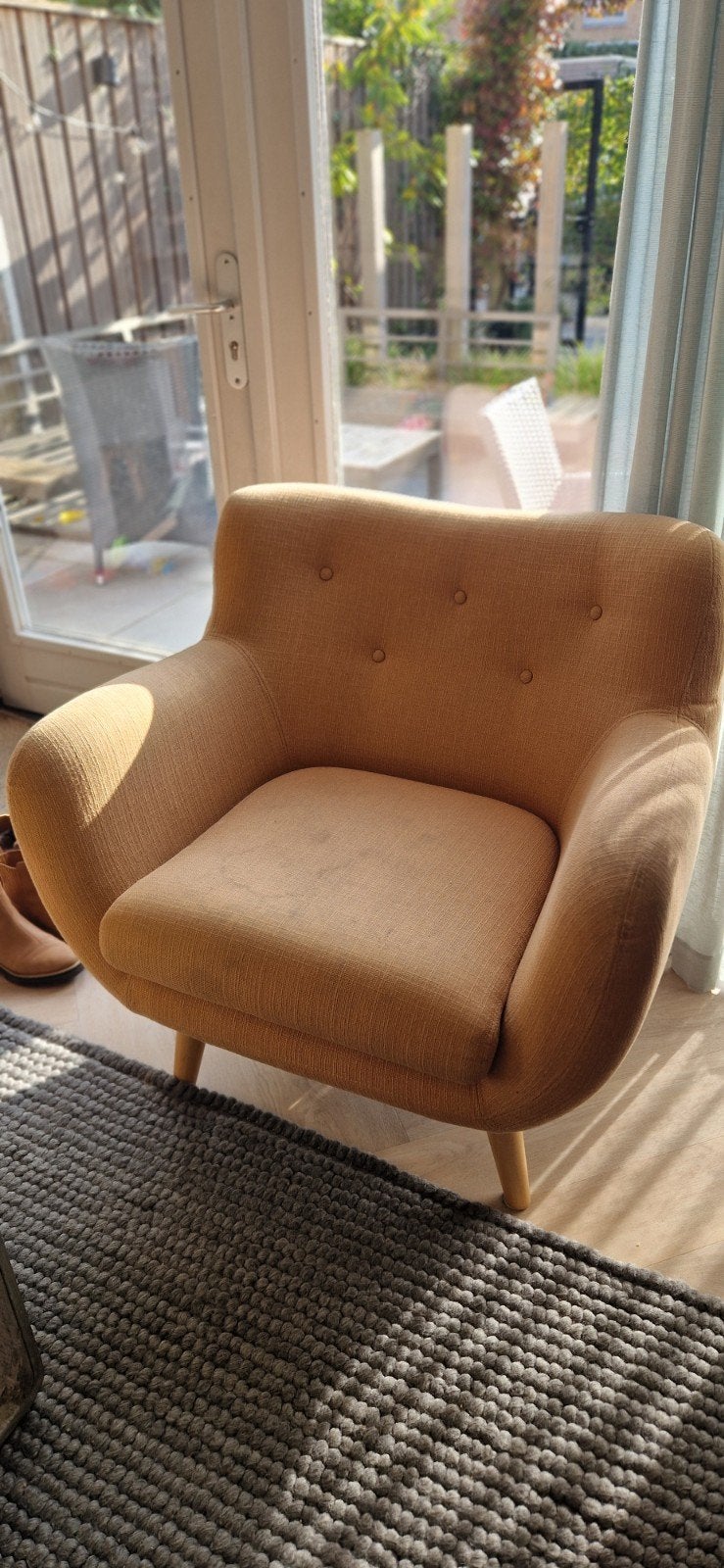Comfortabele fauteuil, veelgebruikt, gratis af te halen, Ophalen, Gebruikt, Stof