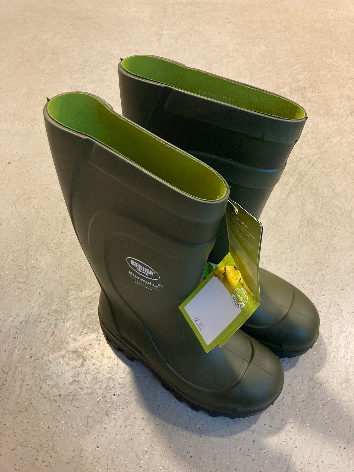 Nieuwe Bekina thermolaars groen Thermolite S5, maat 43 en 45, Tuin en Terras, Werkkleding, Ophalen of Verzenden, Nieuw, Kinderen