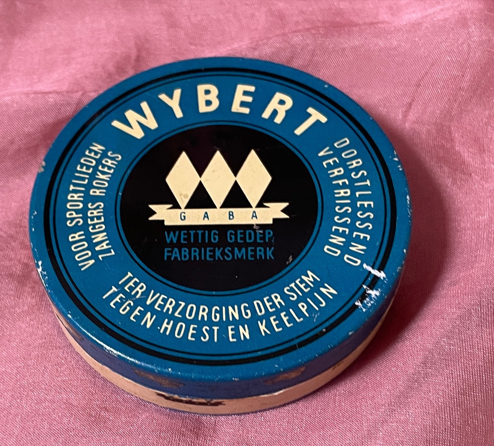 Vintage Wybert blikje - 7,5 cm -, Ophalen of Verzenden, Gebruikt, Overige, Overige merken