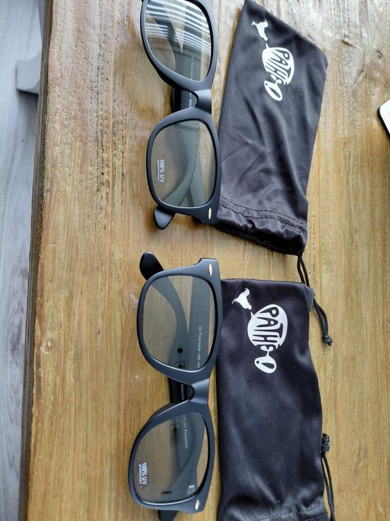 Pathé 3D brillen - Set van 2, Zwart, Zo goed als nieuw, Bril, Ophalen