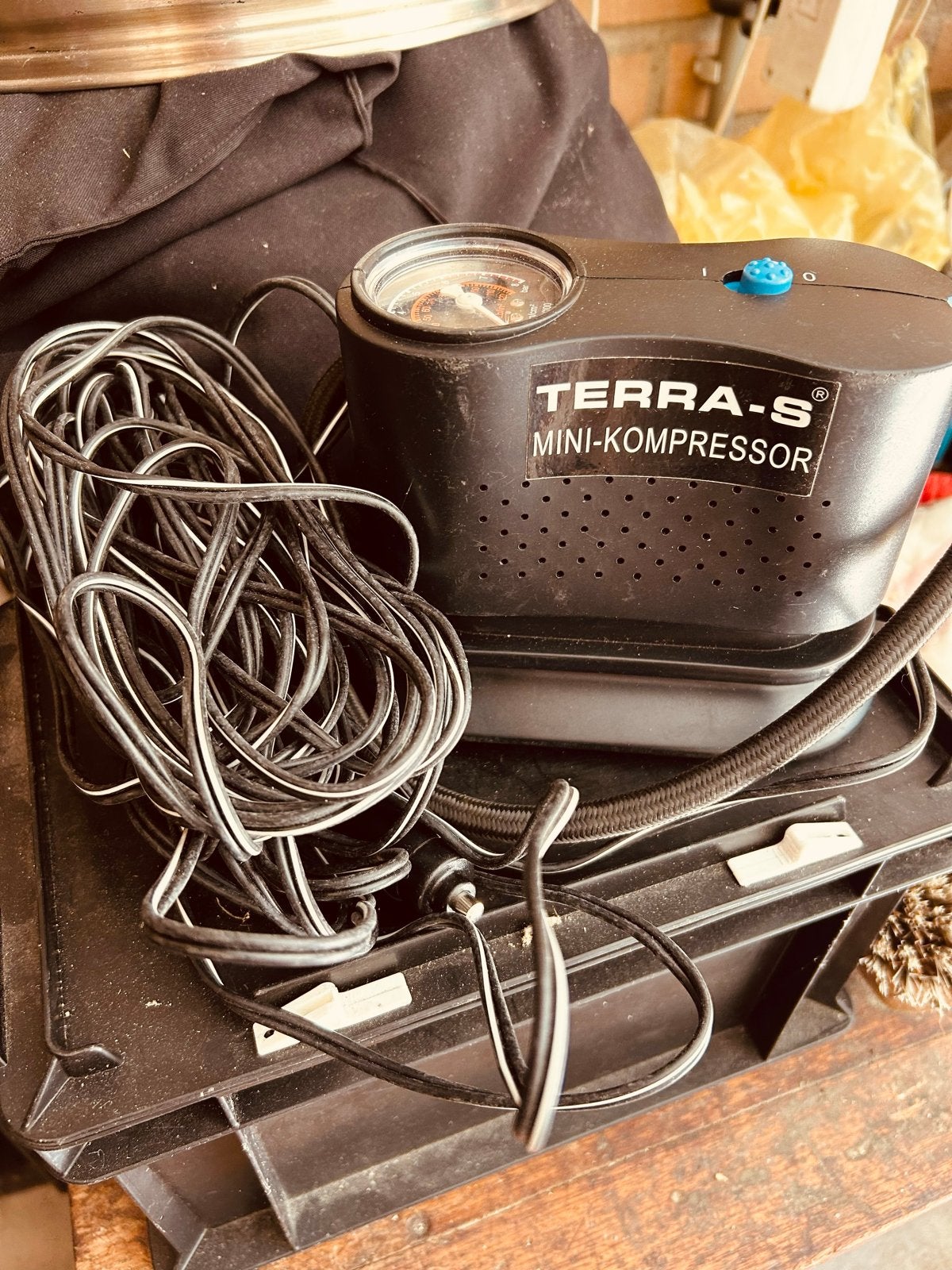 Terra-S Mini-Kompressor met tas, Ophalen, Gebruikt