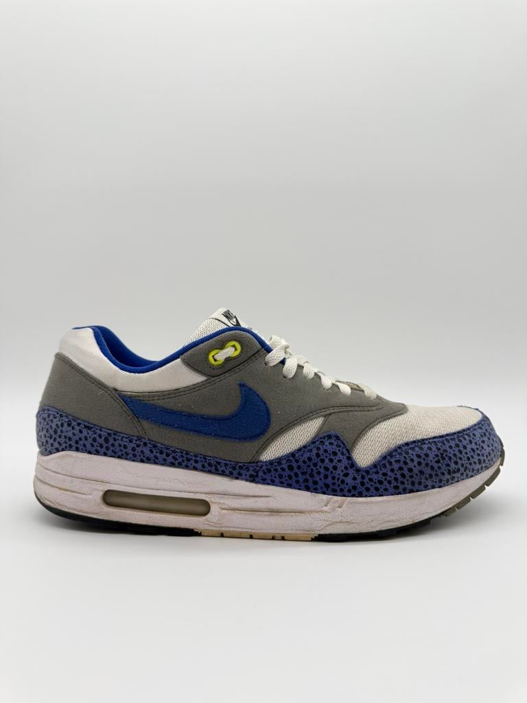 Nike Air Max 1 QS Safari Pack Hyper Blue EU 47,5, Kleding | Heren, 1213NL, Ophalen of Verzenden, Sneakers of Gympen, Nike
