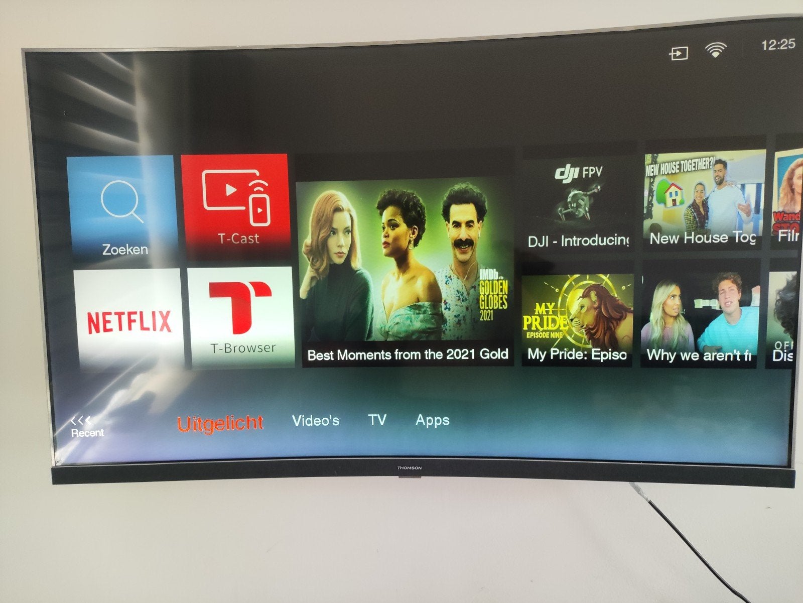 THOMSON Smart TV 55 - Uitstekende staat, werkt met alle apps, Ophalen of Verzenden, Zo goed als nieuw, Overige merken, Smart TV