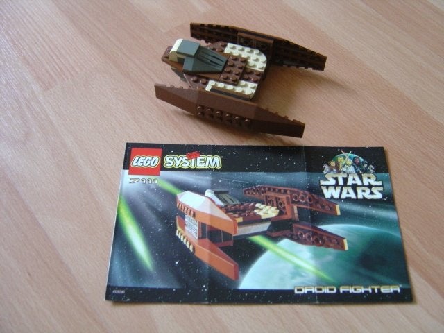 Lego Star Wars vintage droid fighter 7111 uit 1999!, Ophalen of Verzenden, Zo goed als nieuw, Actiefiguurtje