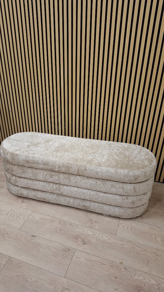 Camille Richmond Sheep Nature Pouffe - Beige, Ophalen, Minder dan 50 cm, Richmond Interiors, Niet gespecificeerd