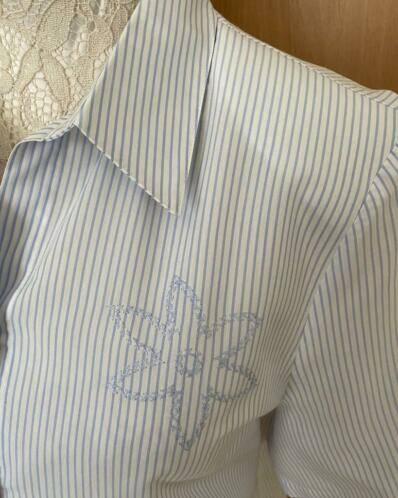 Erfo blouse maat 44*, Ophalen of Verzenden, Zo goed als nieuw, Maat 42/44 (L), Blauw