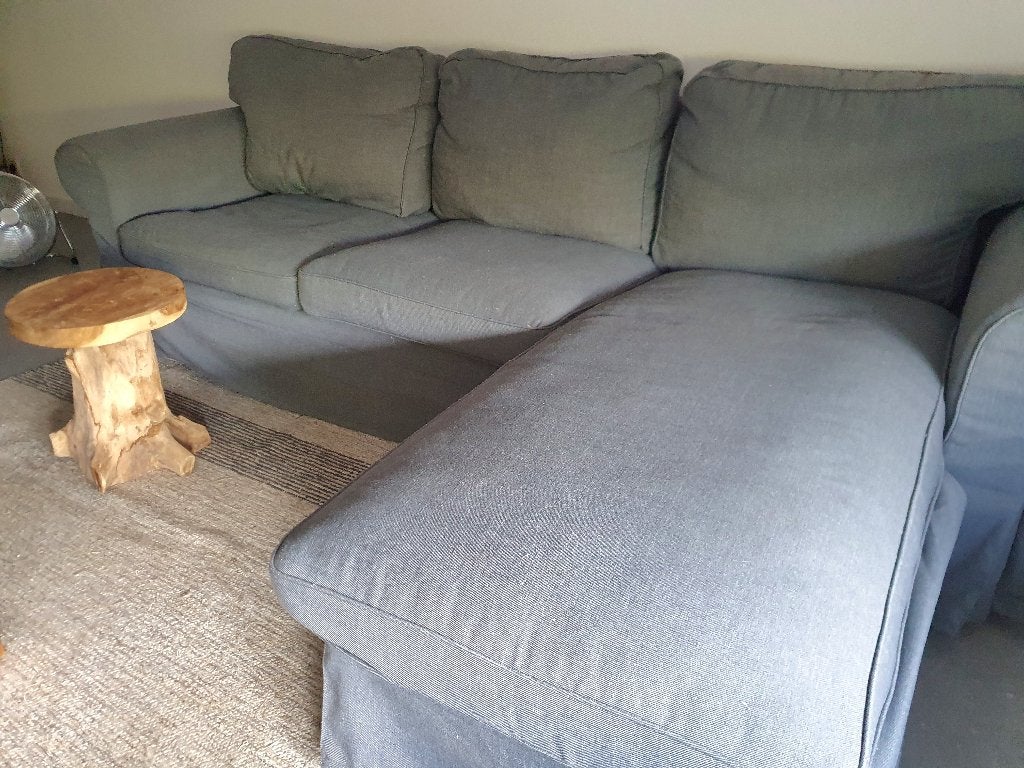 GRATIS Ikea ektorp hoekbank met fauteuille, Huis en Inrichting, Banken | Bankstellen, Ophalen, Gebruikt, Driepersoons, Hoekbank