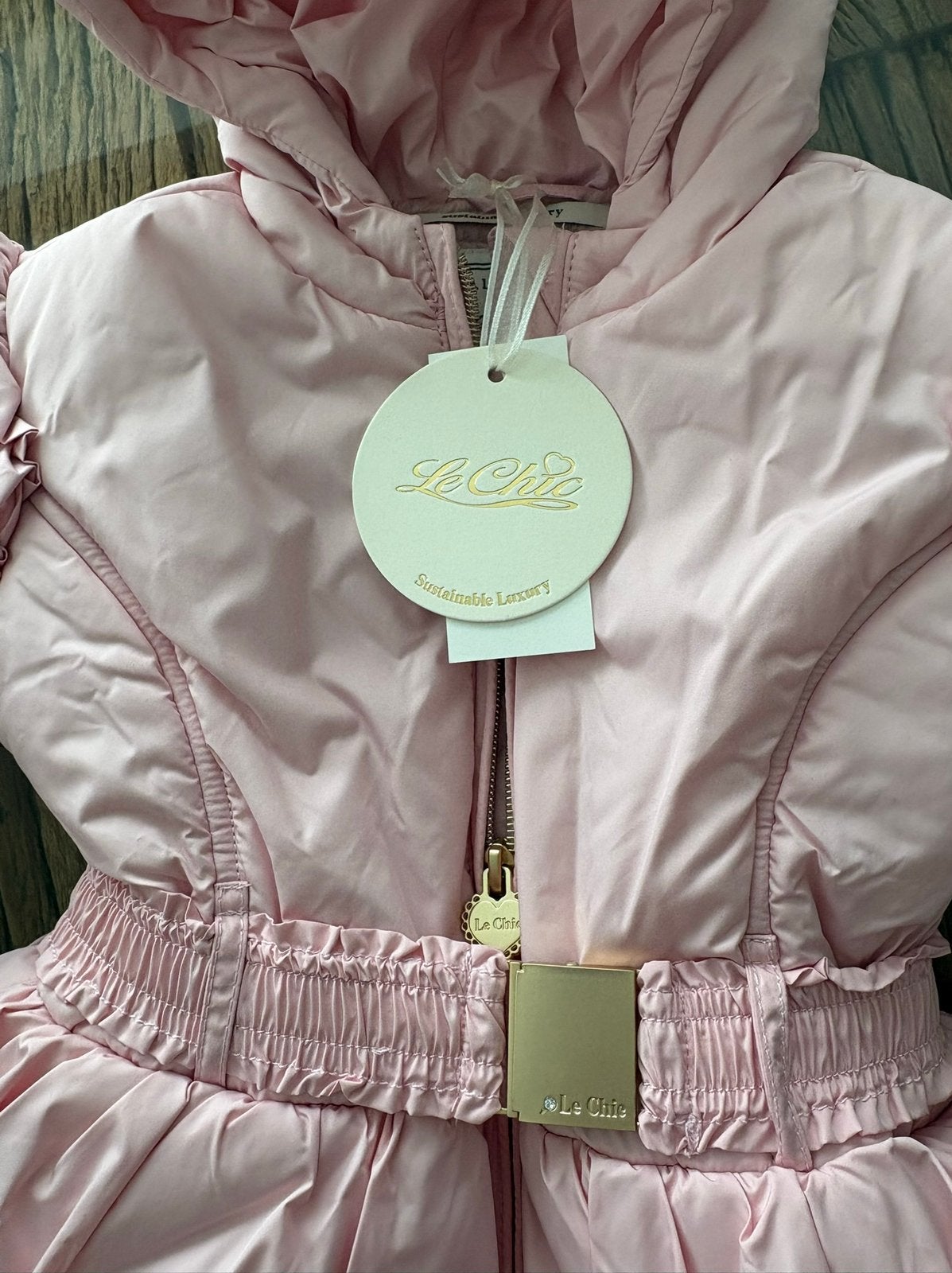 Le Chic winterjas meisje 92 – lichtroze – nieuw met kaartje, Ophalen of Verzenden, Zo goed als nieuw, Hondenjas