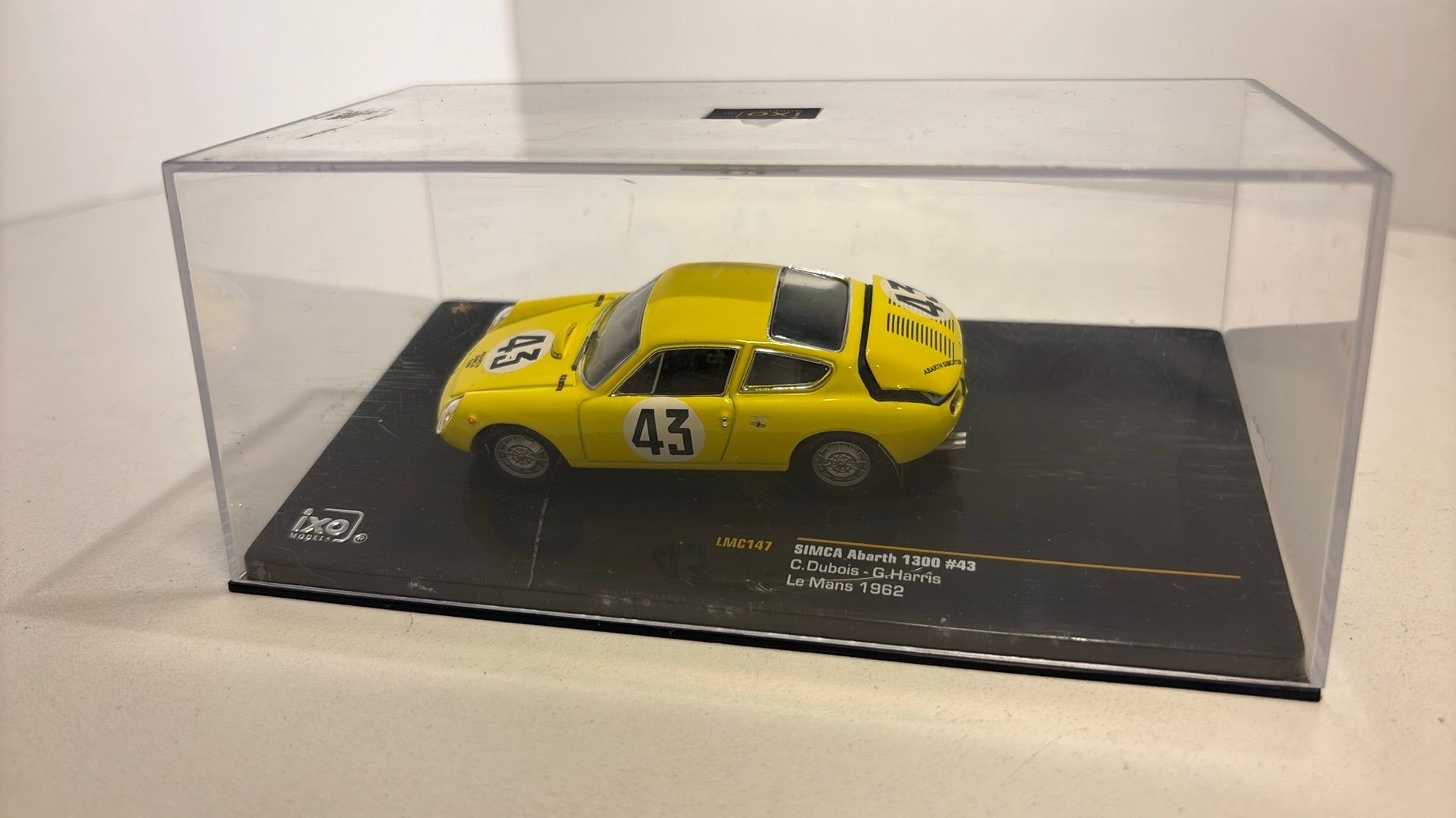 Simca abarth 1300 #43 le mans 1962 ixo 1.43, Overige merken, Auto, Ophalen of Verzenden, A