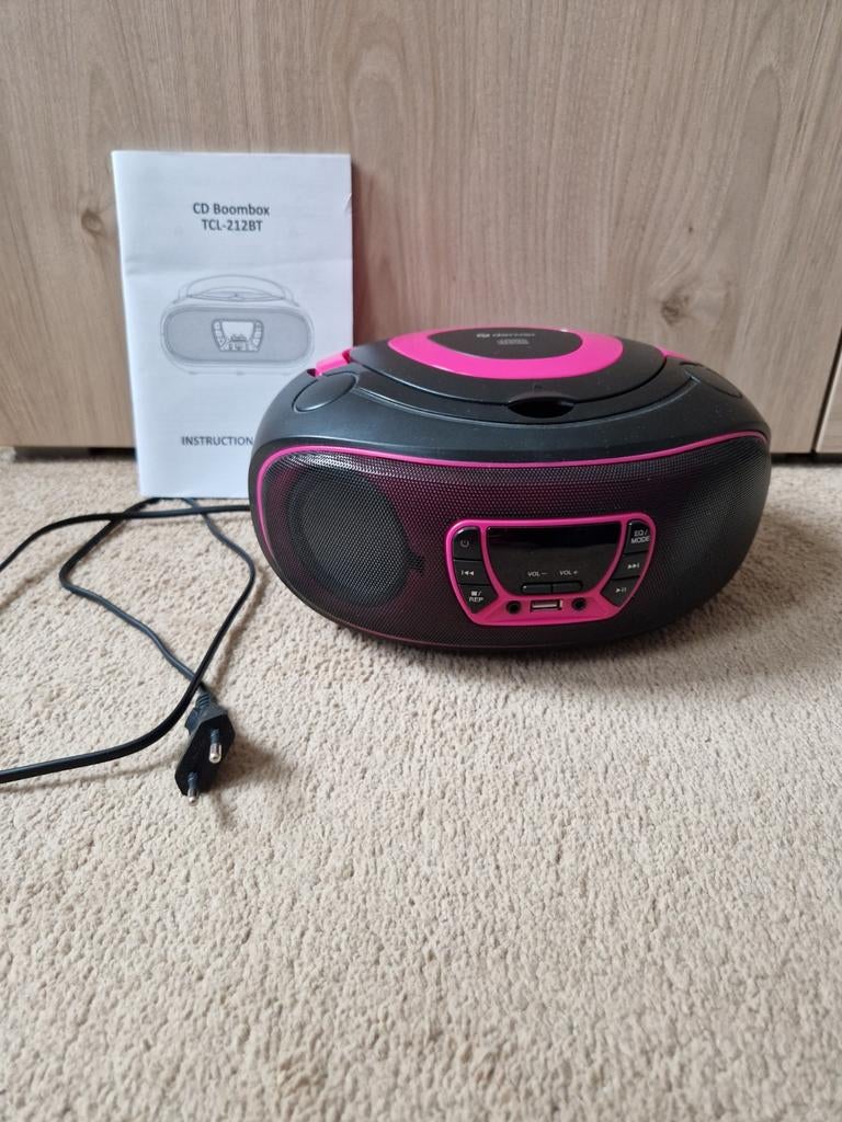 Radio Denver kinder roze, Ophalen of Verzenden, Zo goed als nieuw, Radio, Met cd-speler