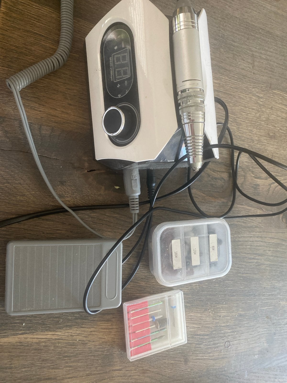 Professionele nagelfrees met accessoires, Ophalen of Verzenden, Gebruikt, Overige typen