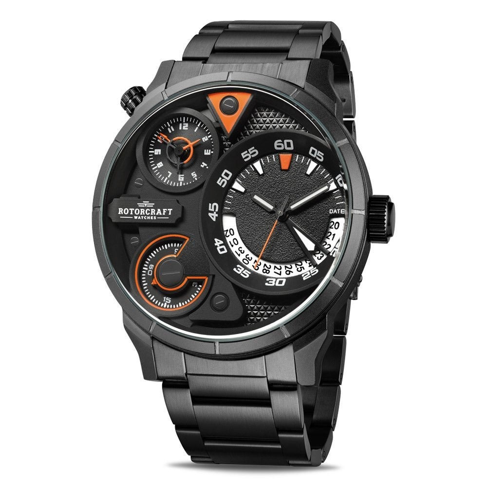 NIEUW---Mooi Herenhorloge Rotorcraft Delta RC3501, -, Zwart, -, Nieuw