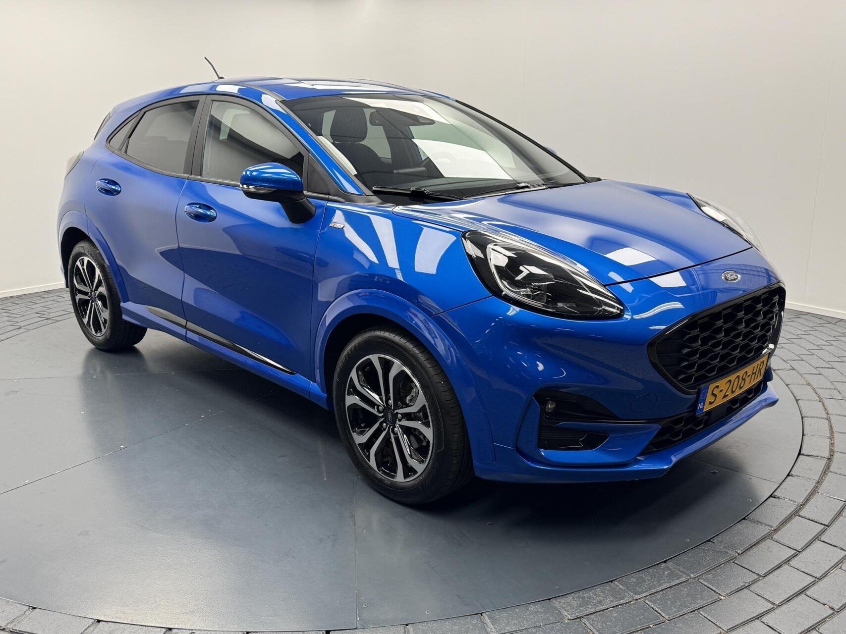 Ford Puma 1.0i EcoBoost Hybrid ST-Line Automaat-Cr.contr-Cli, Auto's, Stof, Met garantie (alle), Blauw, Bedrijf