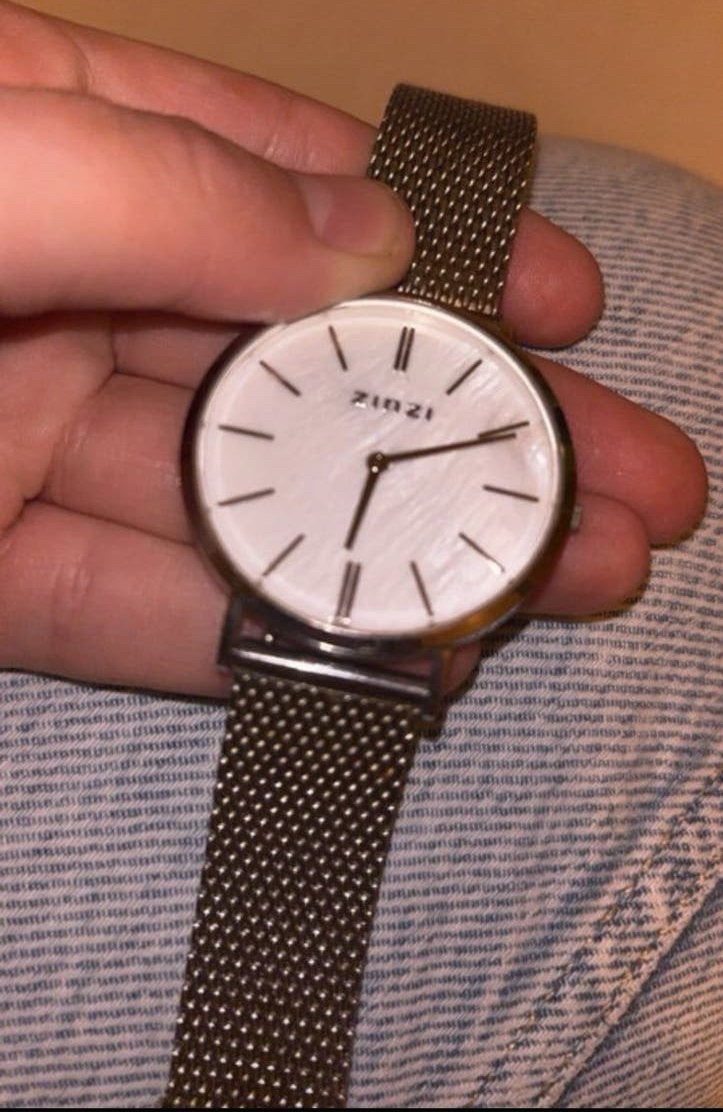 Zilver horloge, Sieraden, Tassen en Uiterlijk, Overige merken, Staal, Gebruikt, Verzenden