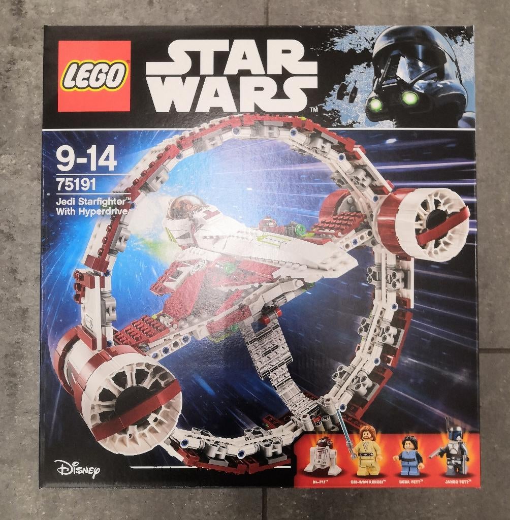 Lego - 75191 - Jedi Starfighter met Hyperdrive - MISB, Star Wars, Lego, Nieuw, Ophalen of Verzenden