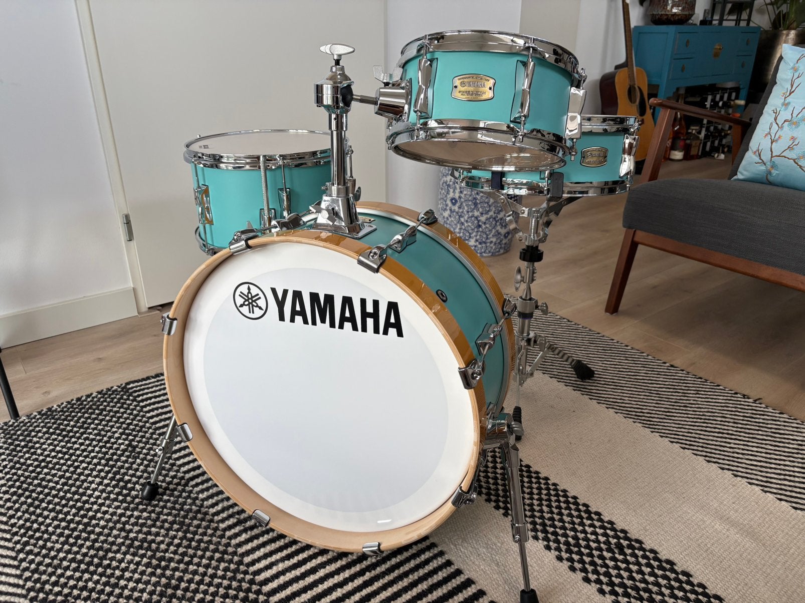 Yamaha Stage Custom Hip Matte Surf Green Shellset, Muziek en Instrumenten, Ophalen, Zo goed als nieuw, Yamaha