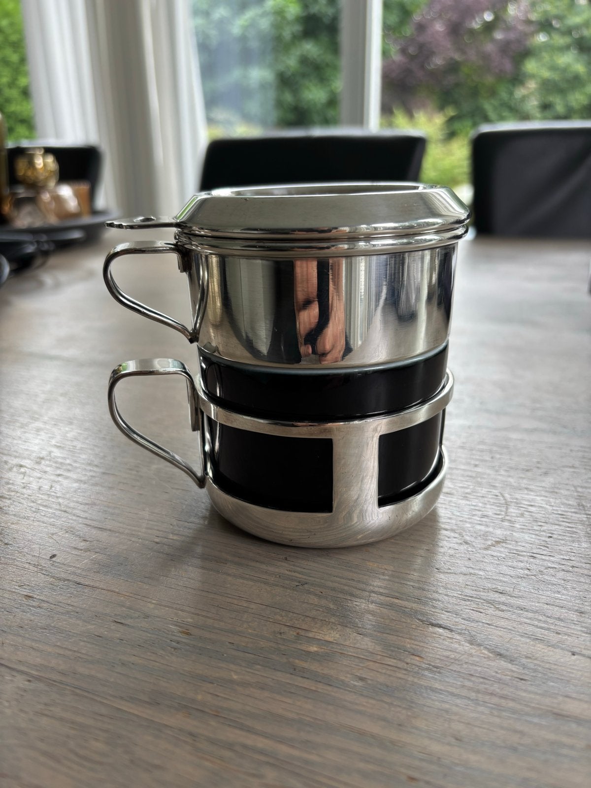 Wiskemann art deco eenkops filterkoffieset, Ophalen of Verzenden, Zo goed als nieuw