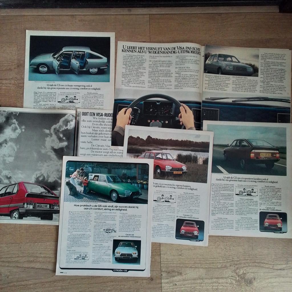 Oude autoadvertentie's, Verzamelen, Ophalen of Verzenden, Gebruikt, Auto's