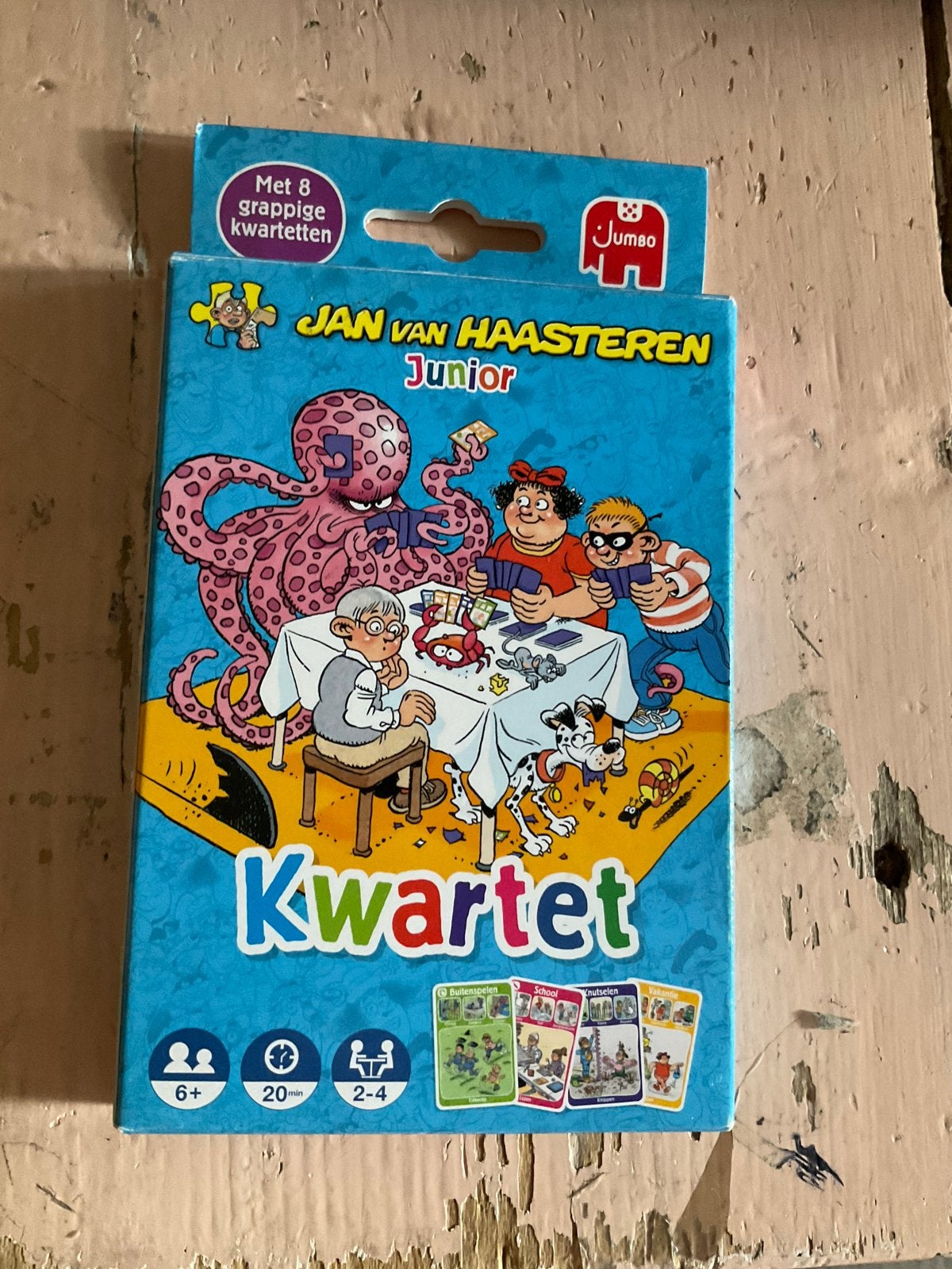 Jan van Haasteren Junior Kwartet - Jumbo, Hobby en Vrije tijd, Drie of vier spelers, Ophalen of Verzenden, Zo goed als nieuw
