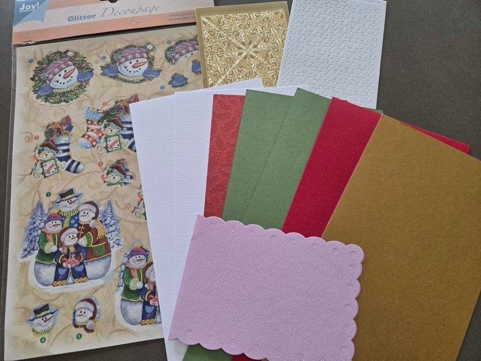 kerstpakket voor kerstkaarten (1), Ophalen of Verzenden, Zo goed als nieuw, Overige thema's, Overige typen