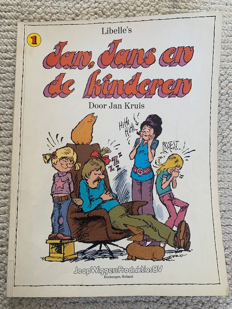 Strip Jan, Jans en de kinderen - Deel 1  - Jan Kruis, Eén stripboek, Ophalen of Verzenden, Jan Kruis, Gelezen