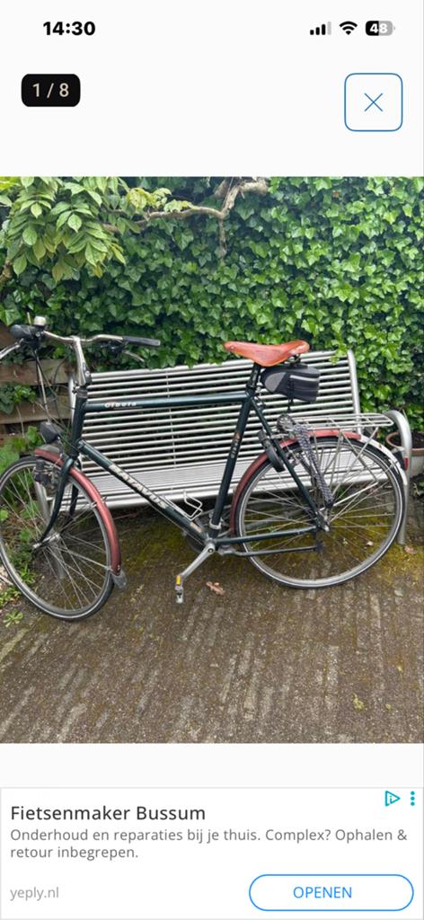Batavus Cibola herenfiets - Klassiek en Comfortabel, Verzenden, Gebruikt, Minder dan 10 versnellingen, Batavus