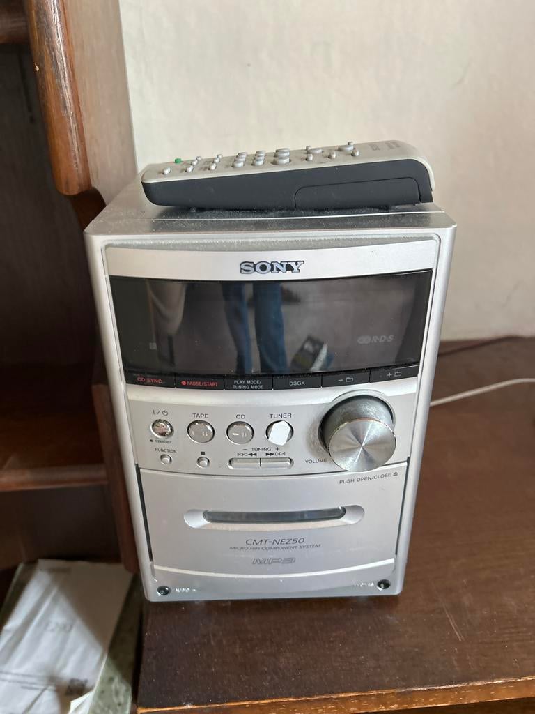 Sony CMT-NEZ50 Micro Hifi Component Systeem met MP3, Audio, Tv en Foto, Stereo-sets, Ophalen, Gebruikt, Cassettedeck, Microset