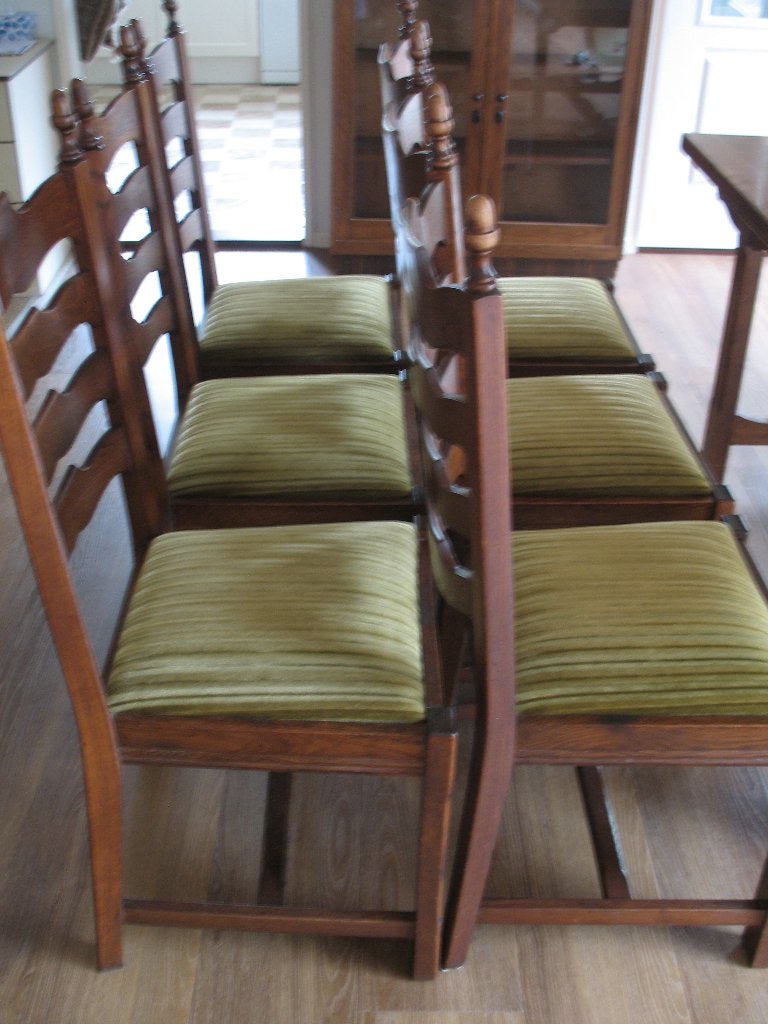 6 eetkamerstoelen, Ophalen, Gebruikt, Bruin, Vijf, Zes of meer stoelen