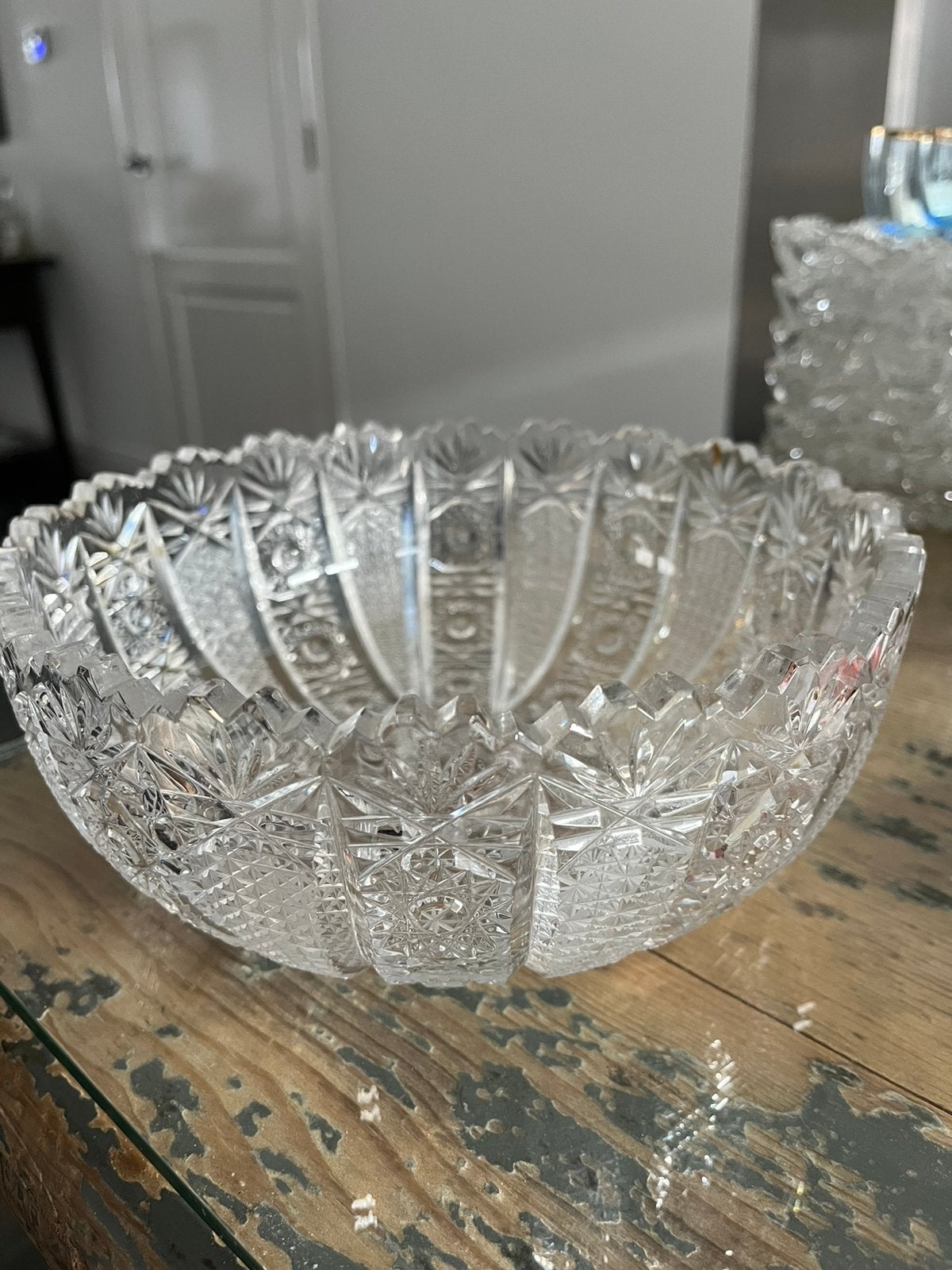 Bohemia kristal fruitschaal, Ophalen