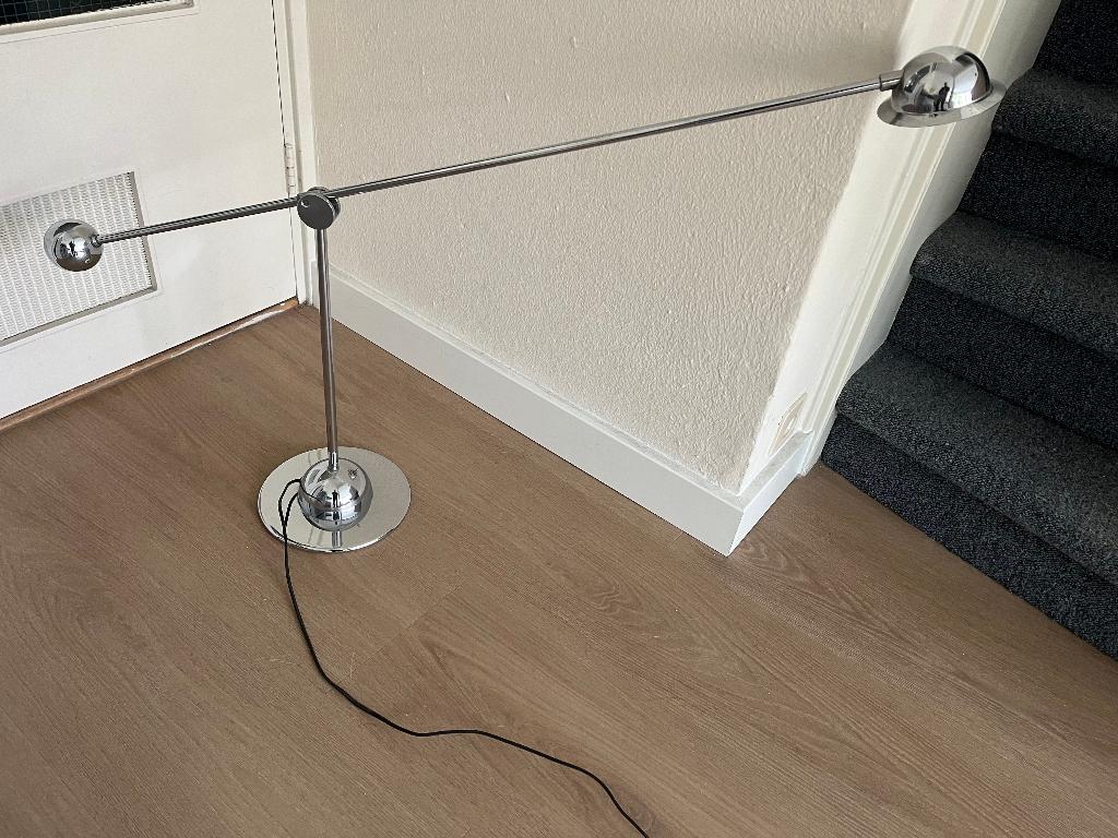 Verstelbare lamp chroom, Ophalen of Verzenden