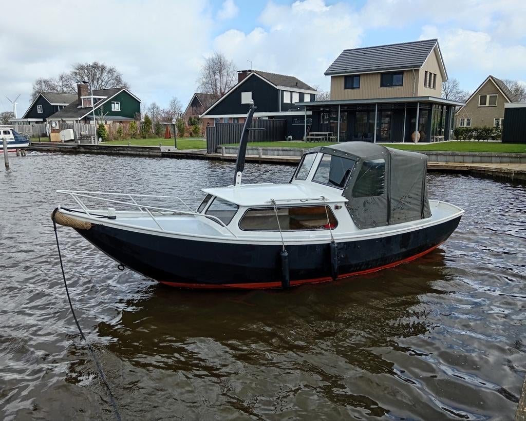 Nette Ijlstervlet 700 kajuitsloep + Vetus diesel, Sloep, Ophalen, Diesel, Kussenset